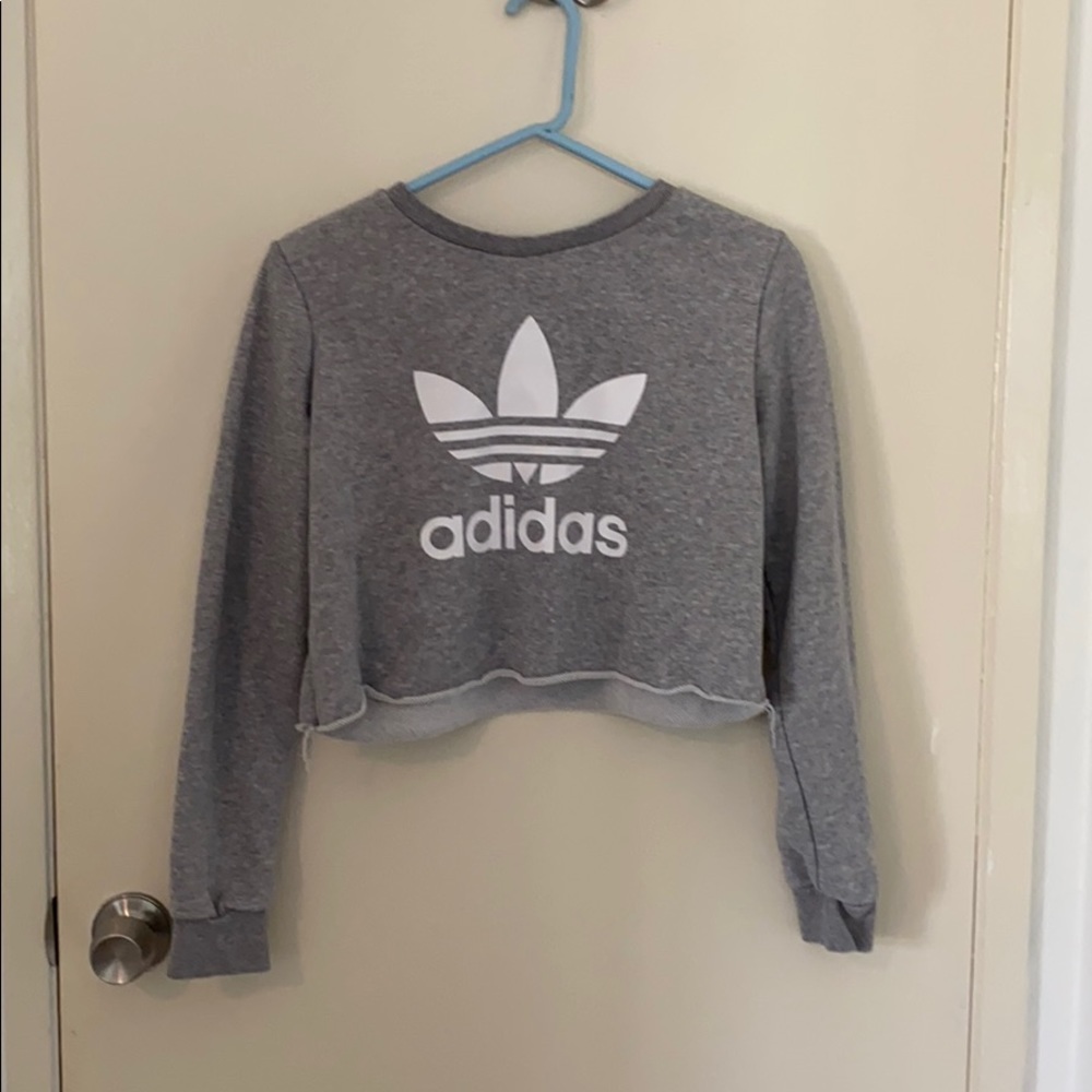 adidas cropped sweatshirt
